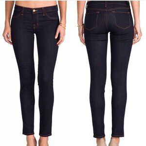 J BRAND 'STARLESS’ JEAN LEGGINGS, Dark blue Low-rise, stretch mid weight 27x30